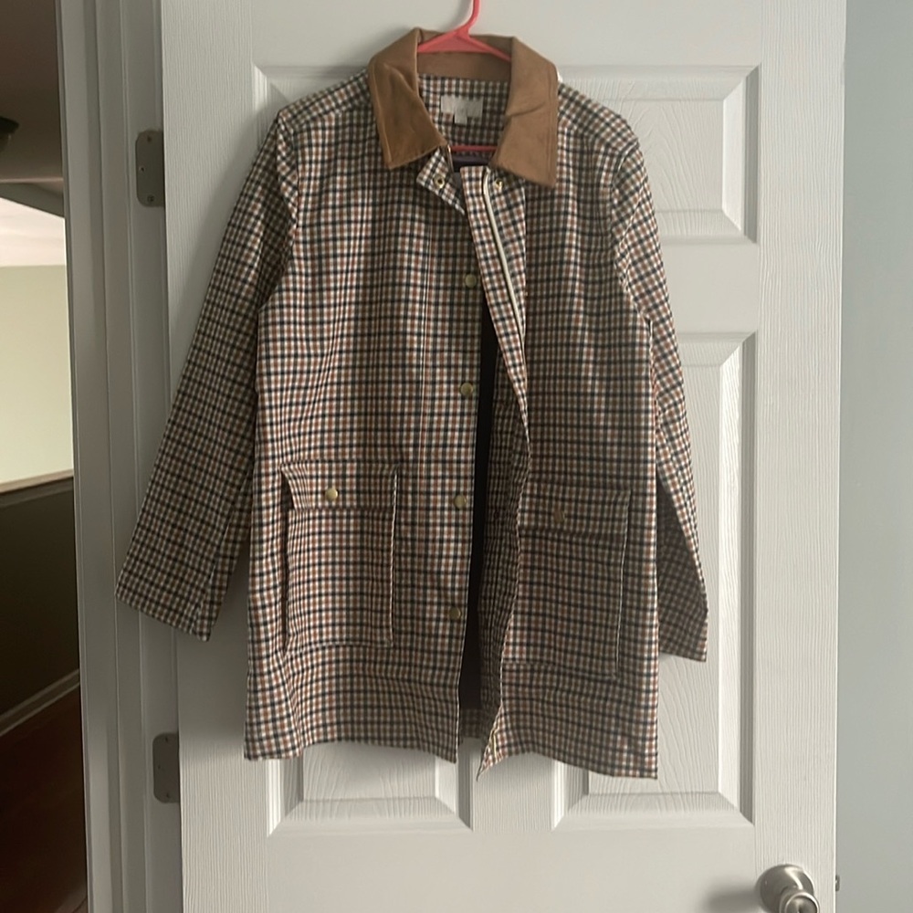 Brand new Ann Taylor Loft Plaid Barn Jacket Fall 2024